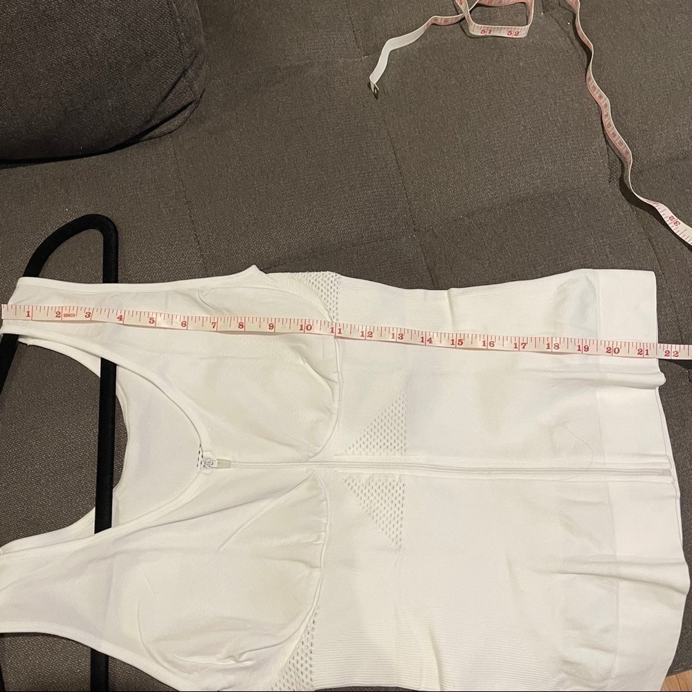 White Cooling Nylon Tank with Full Front Zipper - Picture 13 of 13